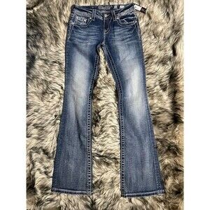 Miss Me Mid Rise Boot Jeans MP6228B2 Women Size 26 NWT